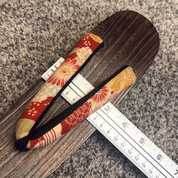 KIMONO HARVEST Japanese Women's Wooden Geta Sandals 9–10.5 US Traditional - Picture 8 of 8